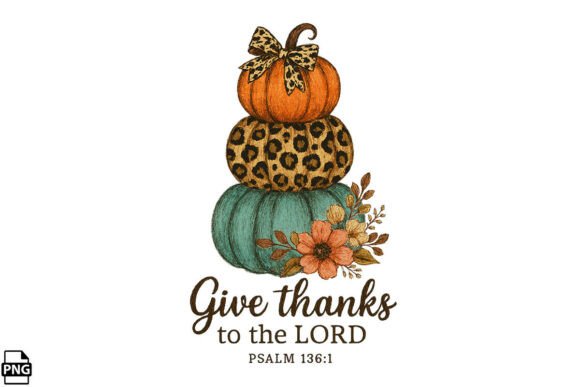 Christian Give Thanks Fall Thanksgiving T-Shirt Designs
