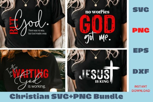 Christian PNG SVG Bundle: Faith SVG for T-Shirt Designs