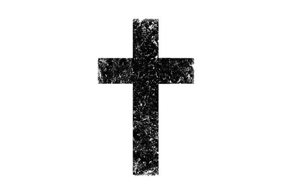 Distressed Christian Cross SVG for T-Shirt Designs