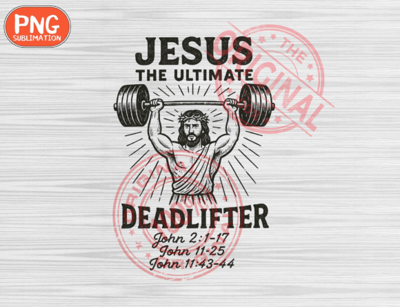 Funny Jesus PNG, Funny Gym PNG T-Shirt Designs
