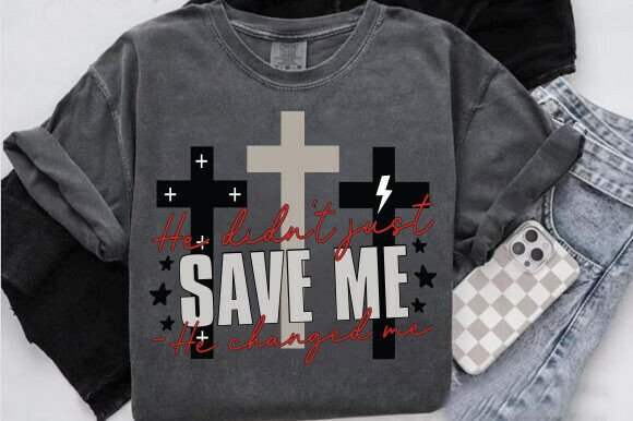 Jesus He Didn’t Just Save Me T-Shirt Designs