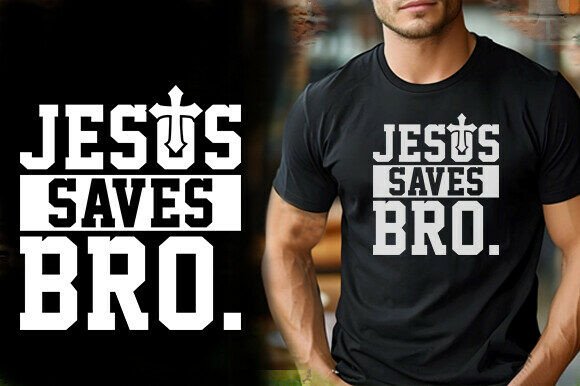 JESUS SAVES BRO Vector T-Shirt Design