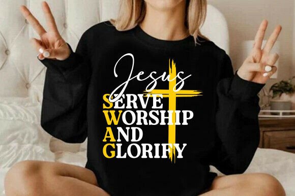 Jesus SWAG Svg Png, Serve Svg T-Shirt Designs