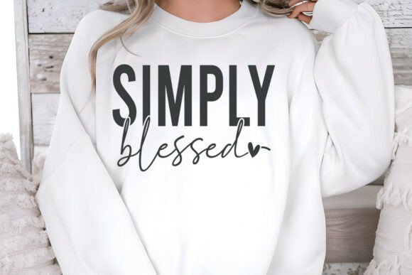 RETRO SIMPLY BLESSED JESUS SVG PNG for T-Shirt Designs